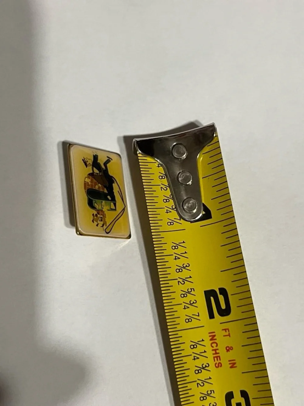 Yellow Vintage Mail Carrier Enamel Pin - Men Accessories